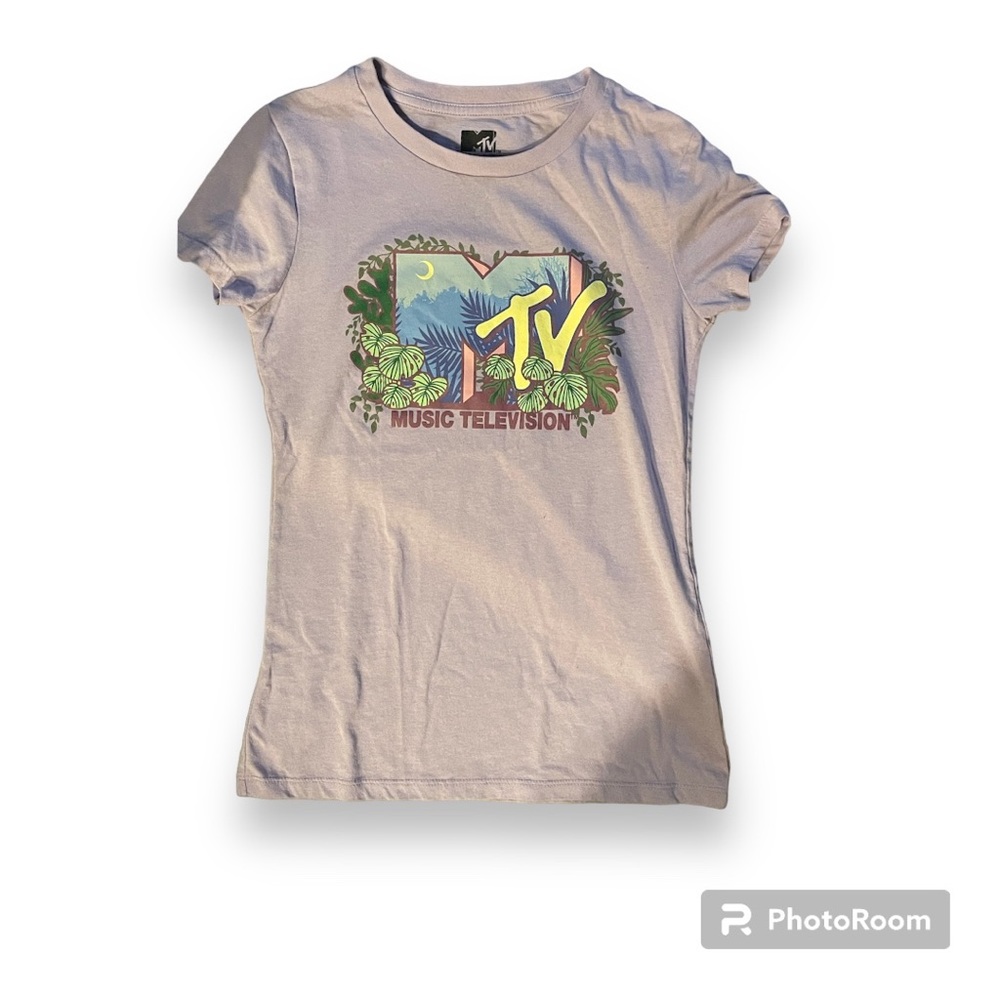 Lilac MTV juniors babydoll tee (s)